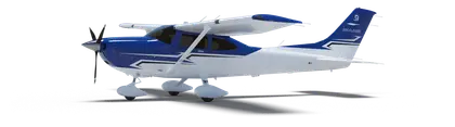 3D model of a piston single aircraft